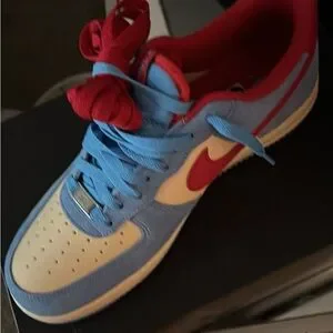 Nike | Shoes | Nike Red And Blue Sneakers Vibrant Design  display picture 1
